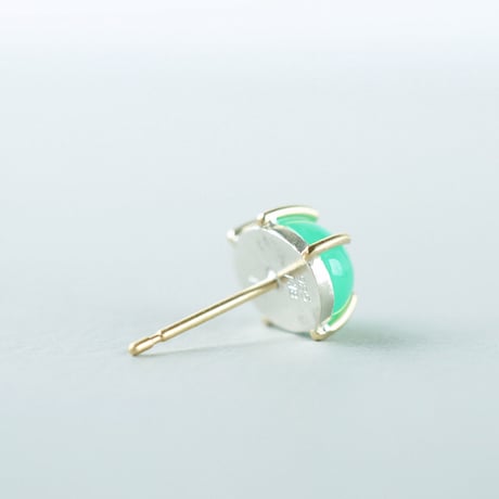 Chrysoprase earring/Cabochon  ＊Single