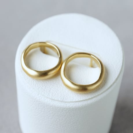K18 Moon Halo Earrings/Small *