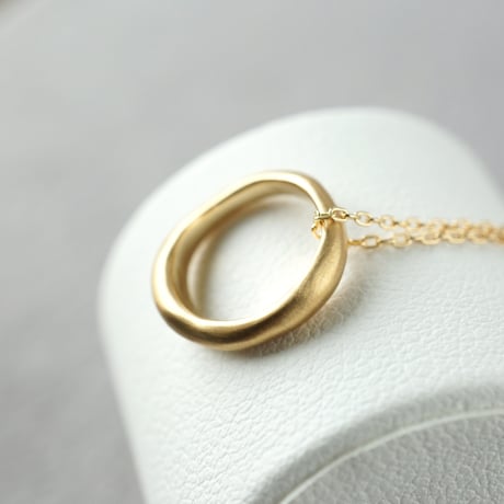 K18 Moon Halo Necklace *