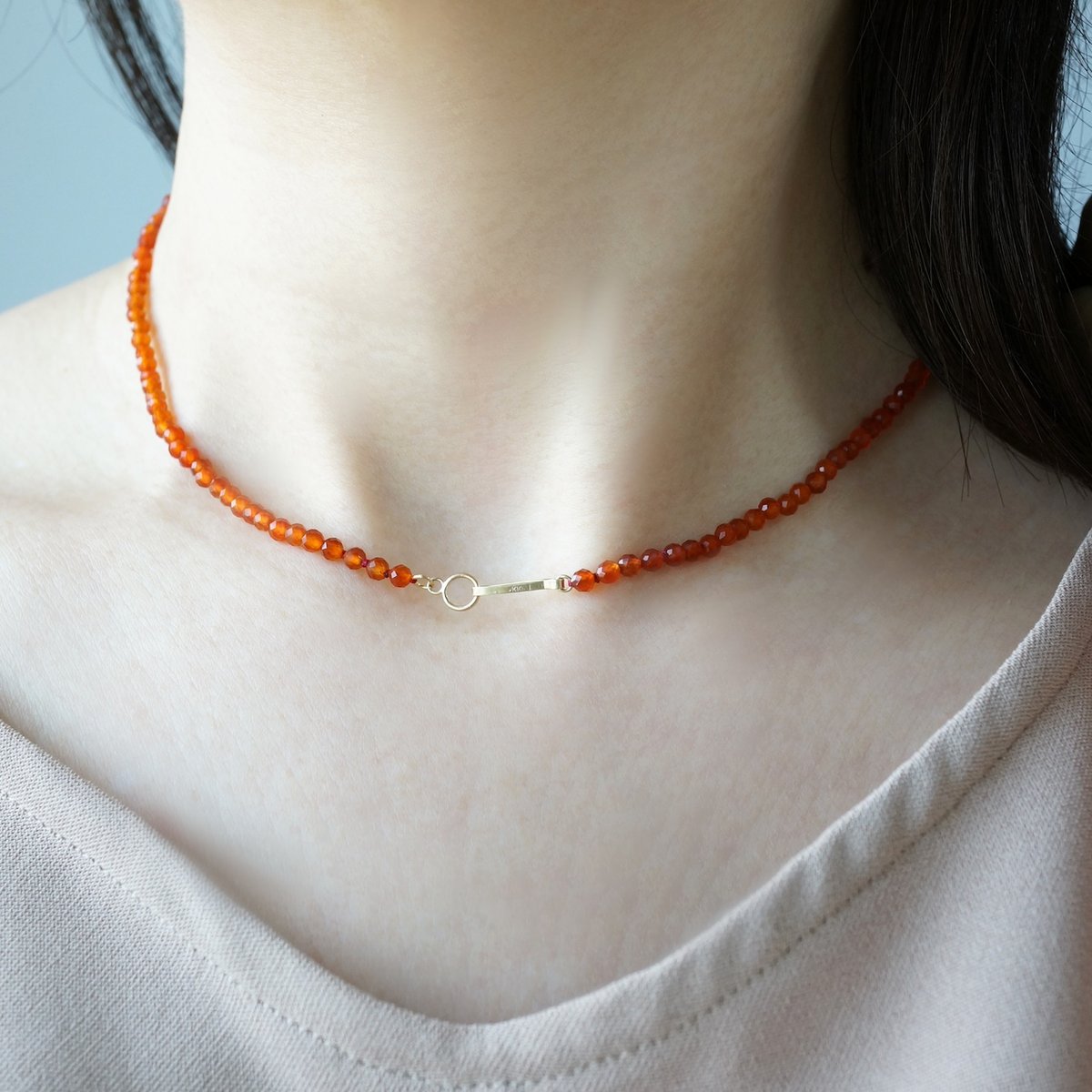 Carnelian Necklace / K10 | jardim by Marina Ishii