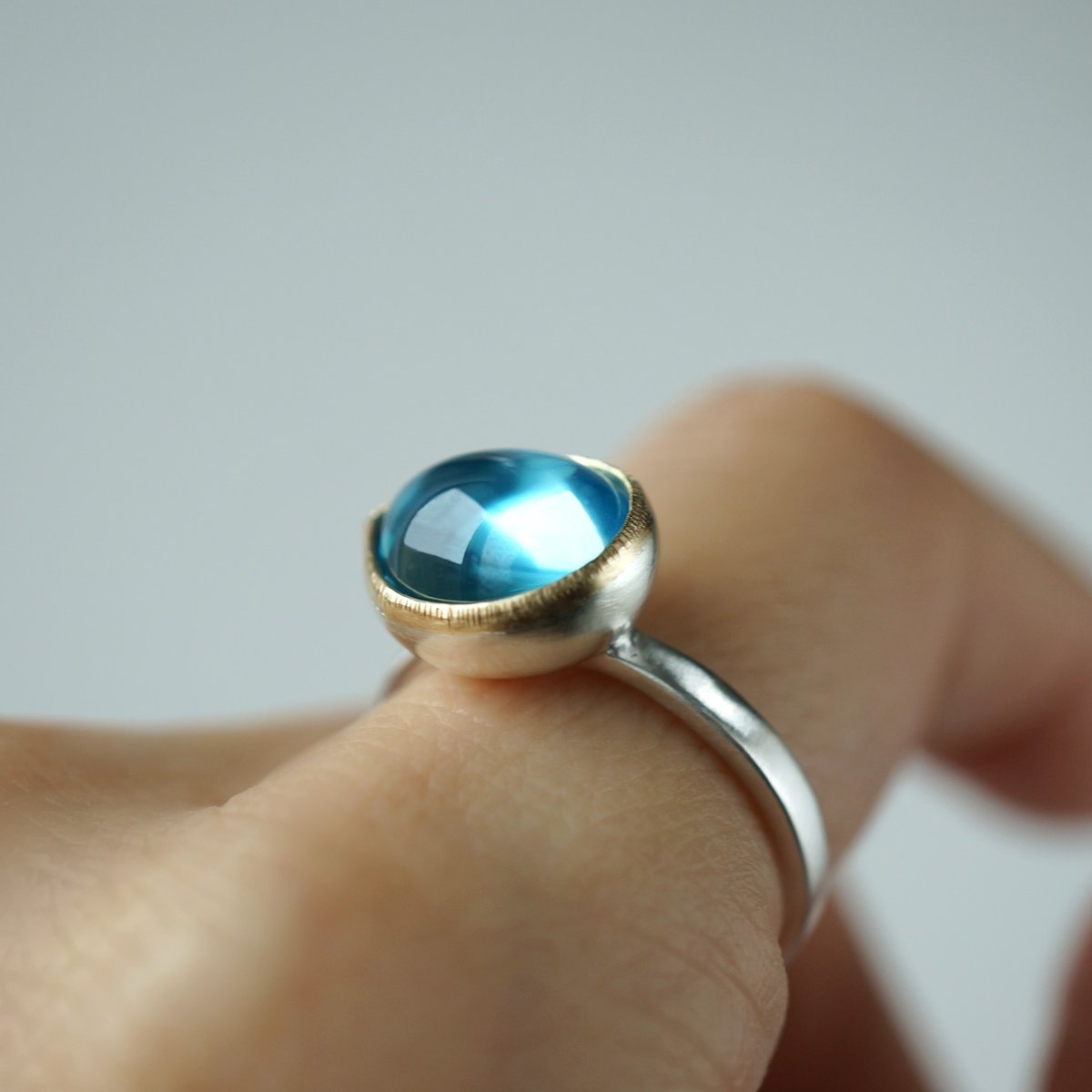 Blue Topaz Ring | jardim by Marina Ishii