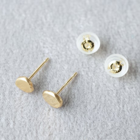 K18 Flat Earrings *
