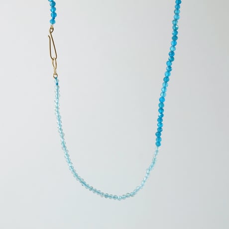 Apatite x Neon Blue Apatite Necklace / K10