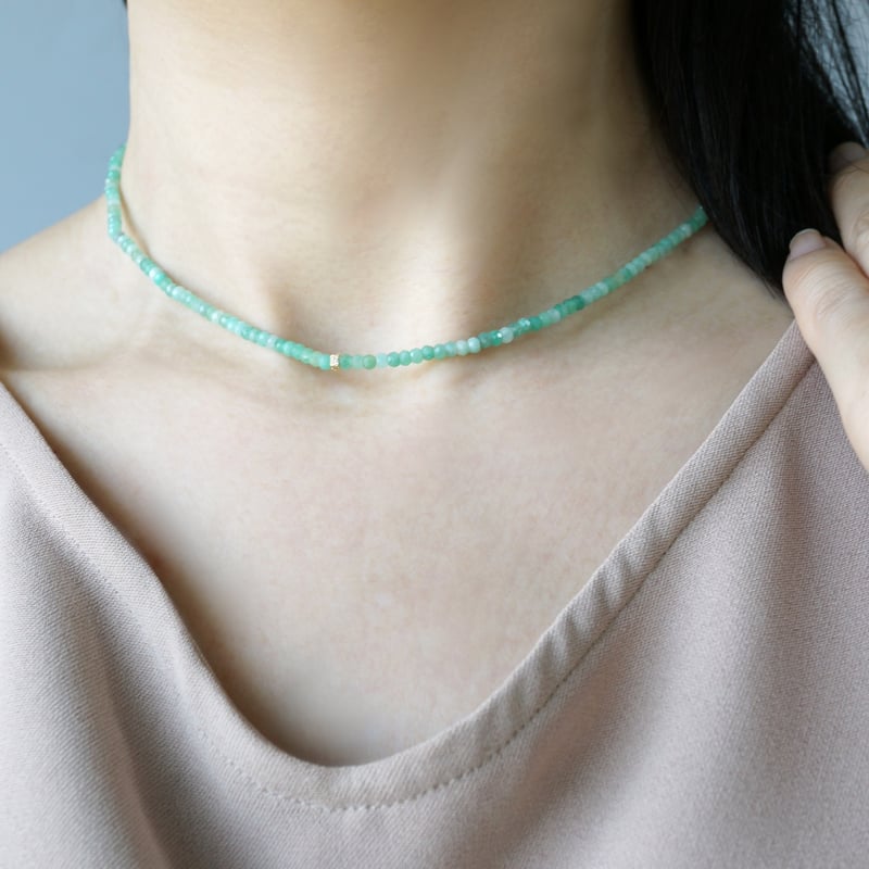 Emerald Necklace / K18 | jardim by Marina Ishii