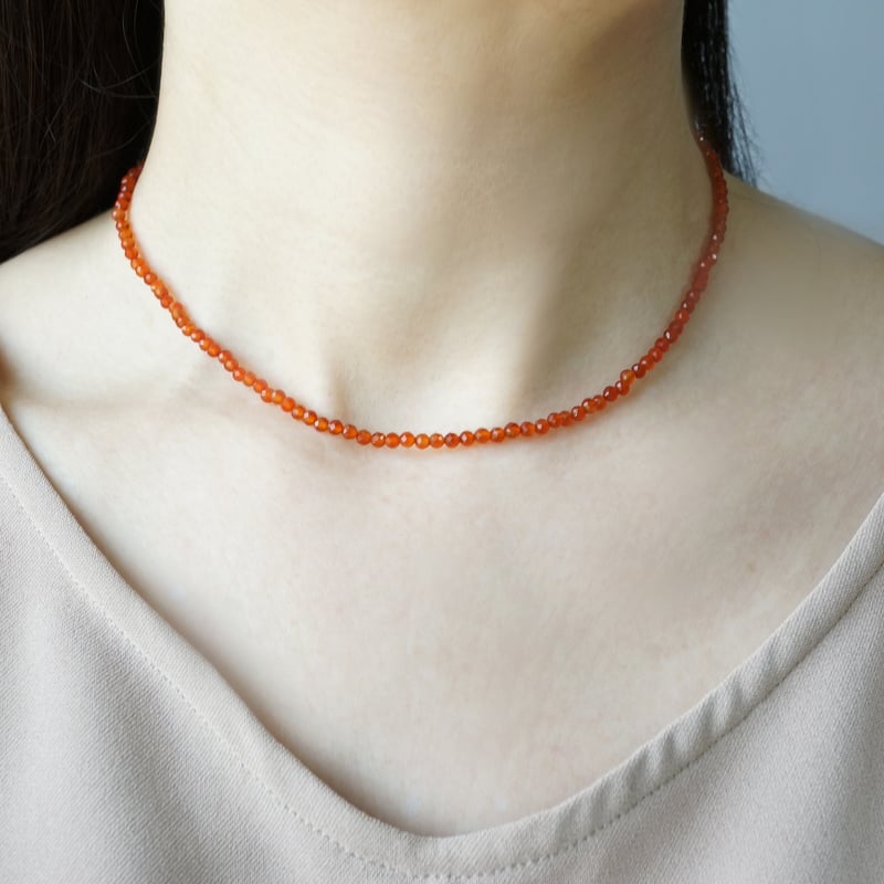 Carnelian Necklace / K10 | jardim by Marina Ishii