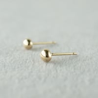 K18 Tsubu Earrings/Mirror *