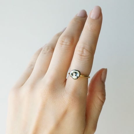 Tahitian Pearl Ring/Flower/Diamond *