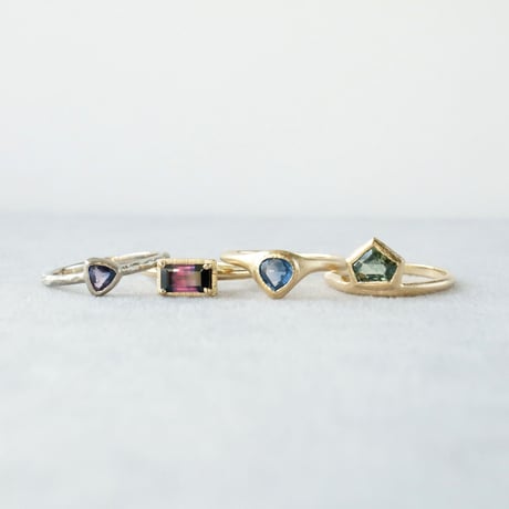 Sapphire Ring/Bicolor/PinkxBlack