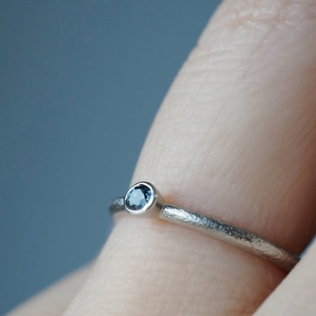 Pt900 Sapphire Ring/Round *