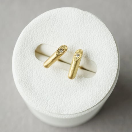 K18 Twig Earrings/Diamond *