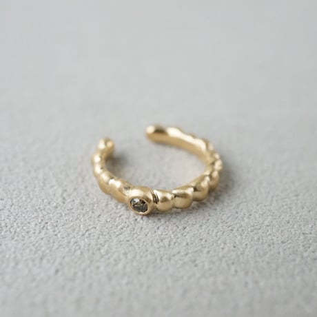 K18 Tsubu Ear Cuff/Diamond