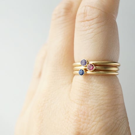 Sapphire Ring/Round/Violet *
