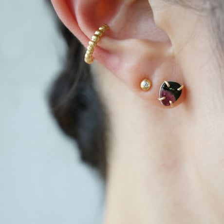 Tourmaline (bicolor) earring  ＊Single