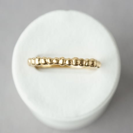 K18 Tsubu Ring / Semi Matte Finish *