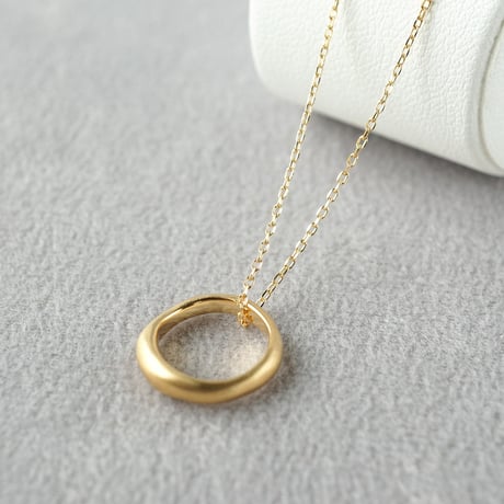 K18 Moon Halo Necklace *