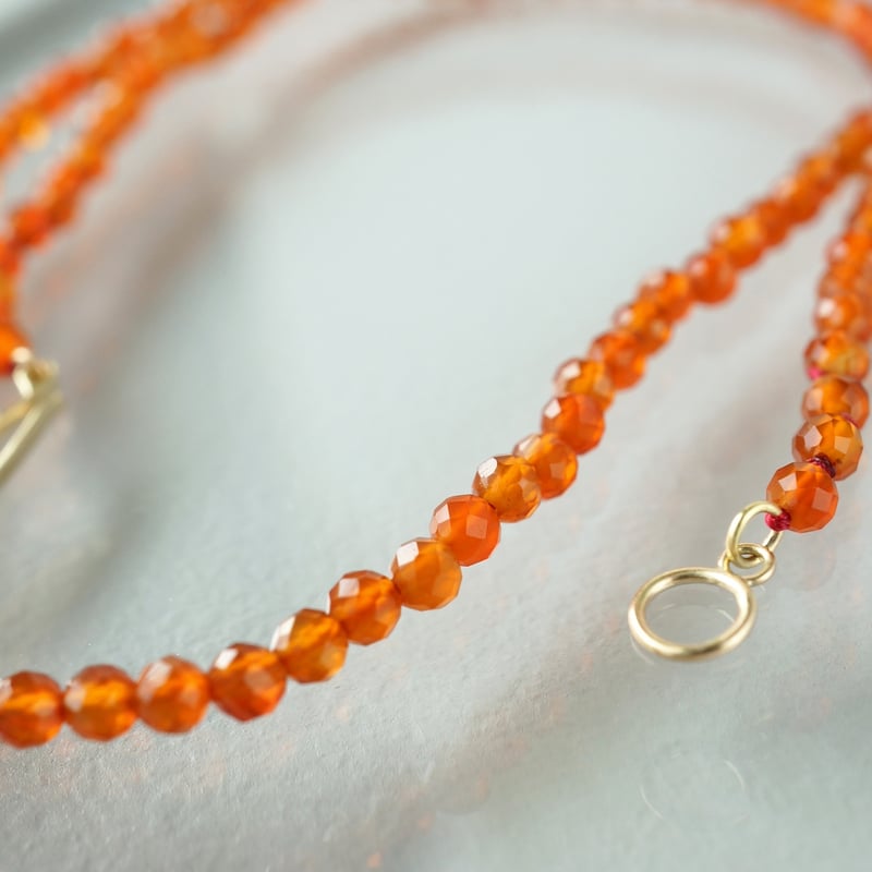 Carnelian Necklace / K10 | jardim by Marina Ishii