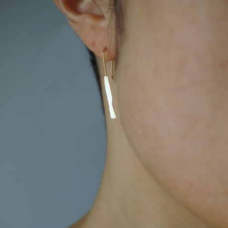 K18 Wave_plate Earrings / Hook