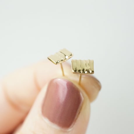 K18 Plate Earrings *