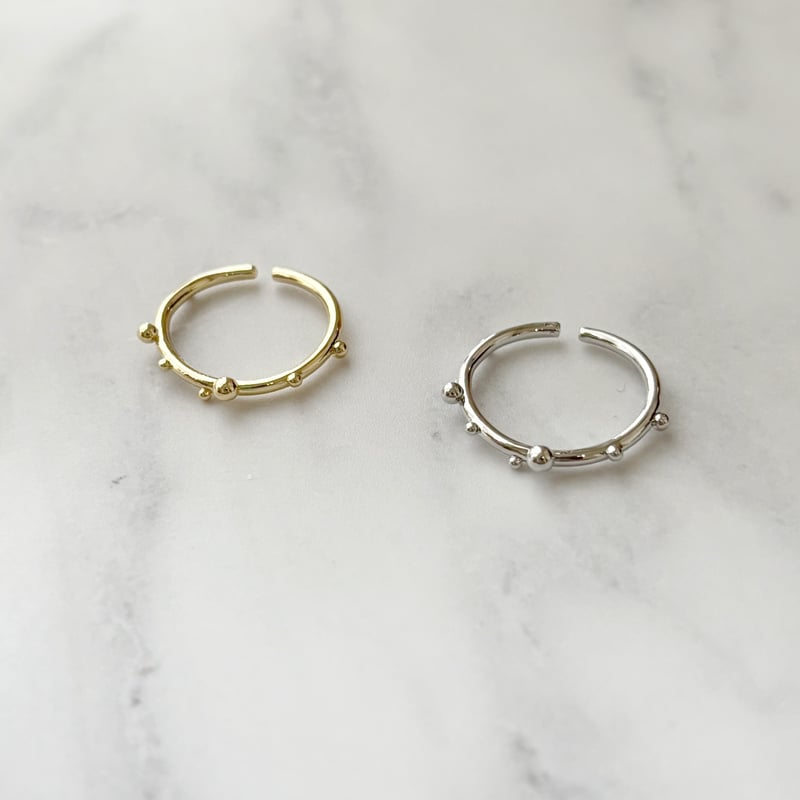 ミーコ ページ　18KGF金張り　フランス製　plaque or リング ring 297 | Accessory UMI