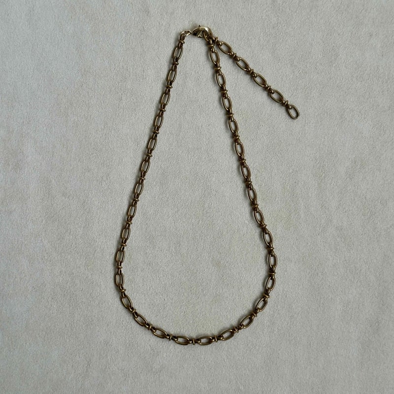 時をまとうチェーン。ヴィンテージブラスネックレス | ERIKOART