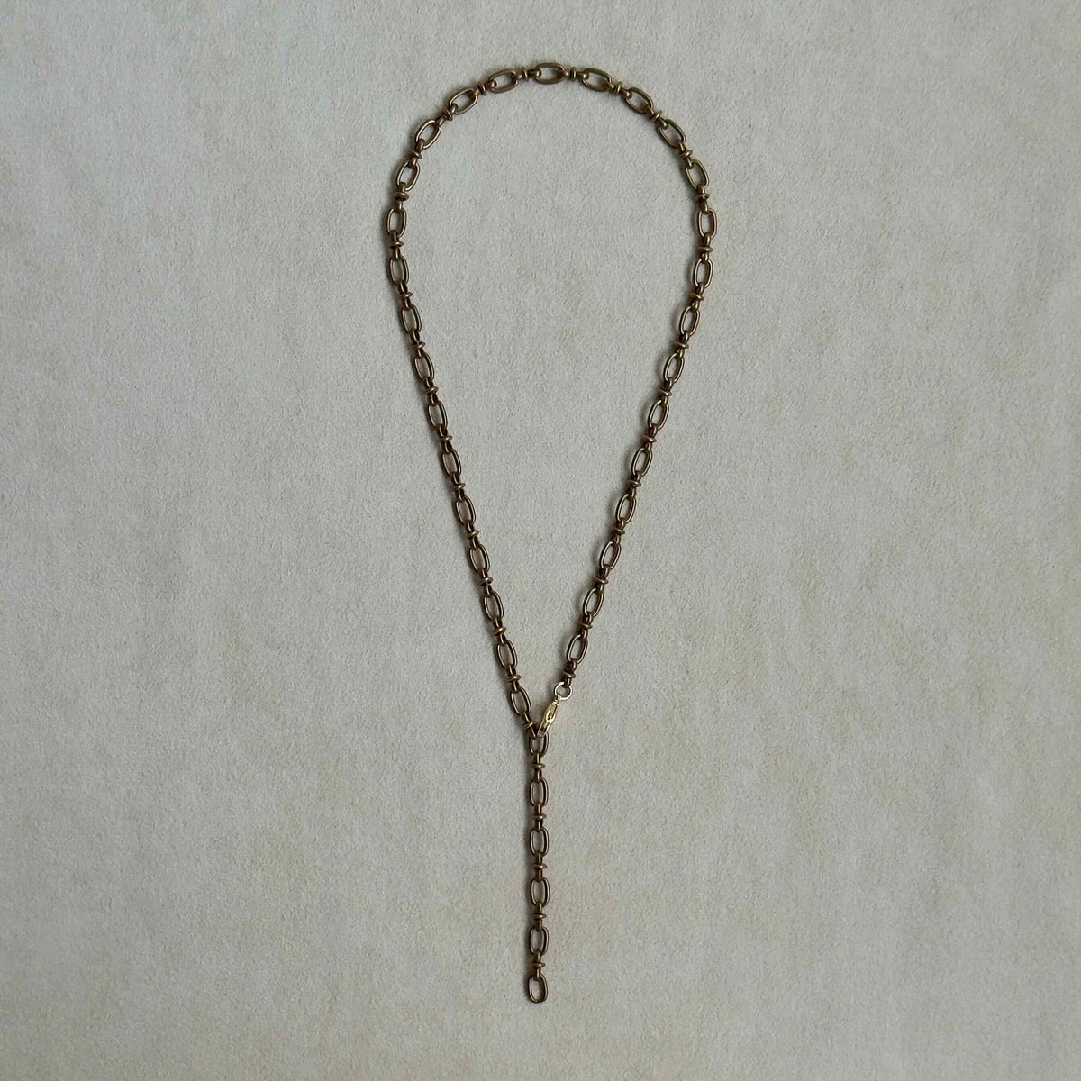 時をまとうチェーン。ヴィンテージブラスネックレス | ERIKOART