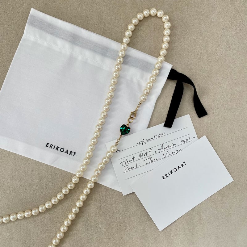 Swarovski ハート型クリスタルネックレス　ロングにもできます。 Crystal*Swarovski クリスタル 大人 ハート ロング ネックレス