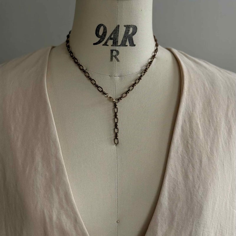 時をまとうチェーン。ヴィンテージブラスネックレス | ERIKOART