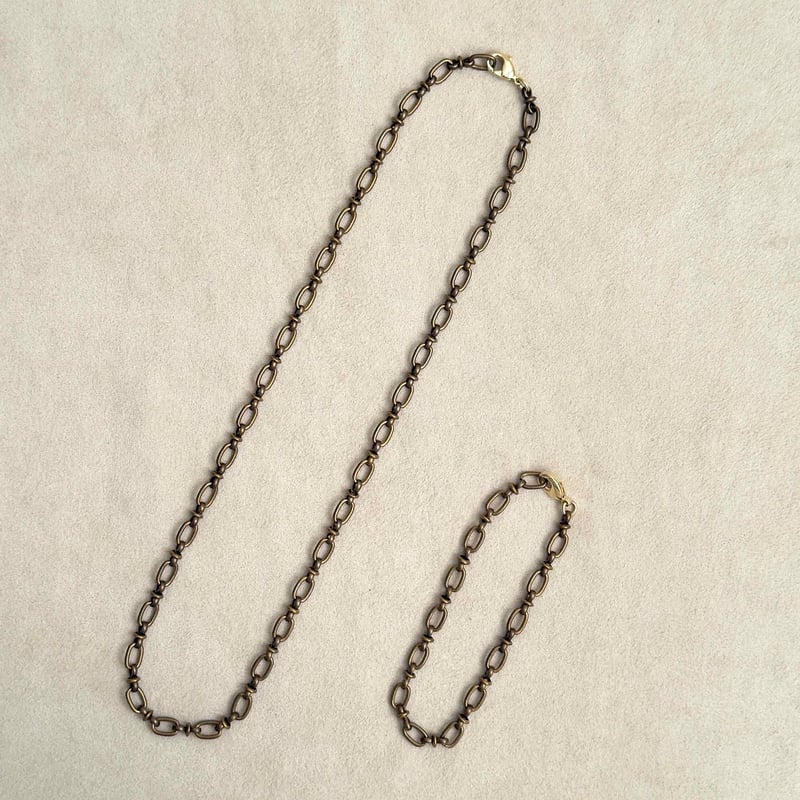 時をまとうチェーン。ヴィンテージブラスネックレス | ERIKOART
