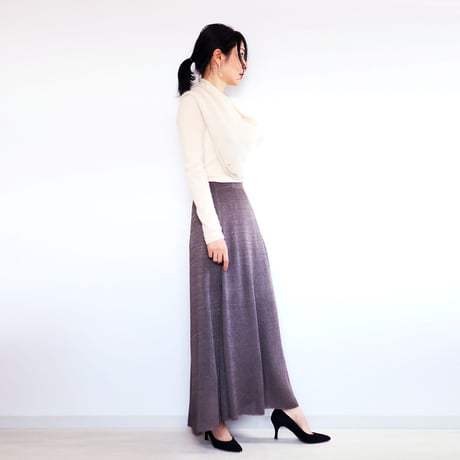 ◆ラスト1点◆Serpens[セルペンス] フレアスカート / グレー・ベージュ