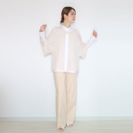 ◆ネイビーブルー、レザーブラウンはラスト一点◆Atik[アティク] ジャケット風カーディガン / 多色展開