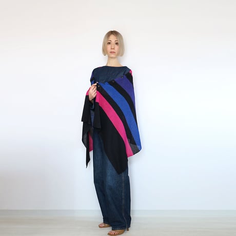◆ グレー・ベージュはラスト一点◆Alshain[アルシャイン] ストール・ポンチョ / 多色展開