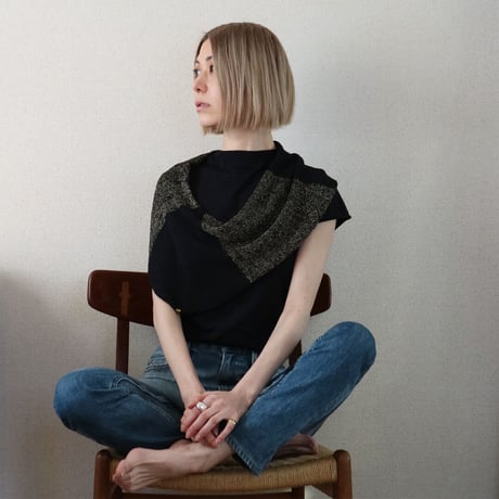 Almak[アルマク] 部分ラメ・スヌードケープ3 / 多色展開