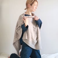 ◆ラスト1点◆Chara[カラ] シルクモヘア・ストールポンチョ / グレー系1