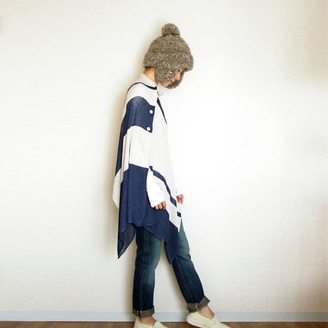 ◆ グレー・ベージュはラスト一点◆Alshain[アルシャイン] ストール・ポンチョ / 多色展開