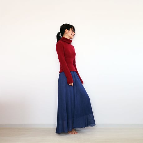 ◆ラスト1点◆Matar[マタル] シルクモヘア・トップス2 / グレー系1 / Mサイズ