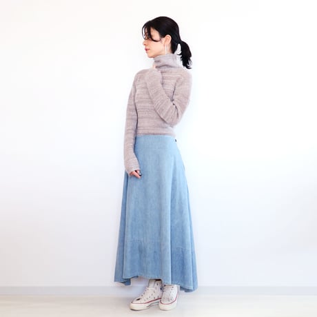 ◆ラスト1点◆Matar[マタル] シルクモヘア・トップス2 / グレー系1 / Mサイズ
