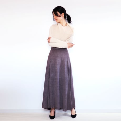 ◆ラスト1点◆Serpens[セルペンス] フレアスカート / グレー・ベージュ