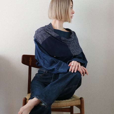 Almak[アルマク] 部分ラメ・スヌードケープ3 / 多色展開