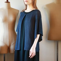 ◆ネイビーブルー、レザーブラウンはラスト一点◆Atik[アティク] ジャケット風カーディガン / 多色展開