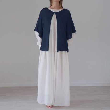 ◆ネイビーブルー、レザーブラウンはラスト一点◆Atik[アティク] ジャケット風カーディガン / 多色展開
