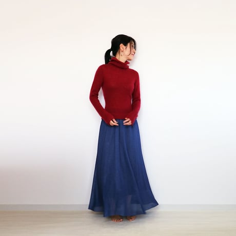 ◆ラスト1点◆Matar[マタル] シルクモヘア・トップス2 / グレー系1 / Mサイズ