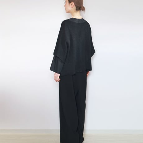 ◆ネイビーブルー、レザーブラウンはラスト一点◆Atik[アティク] ジャケット風カーディガン / 多色展開