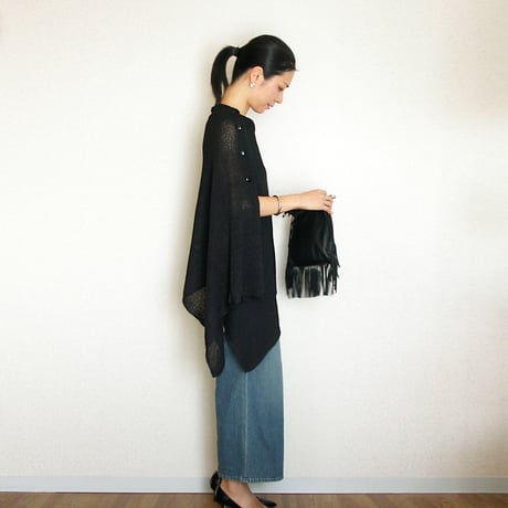◆ グレー・ベージュはラスト一点◆Alshain[アルシャイン] ストール・ポンチョ / 多色展開