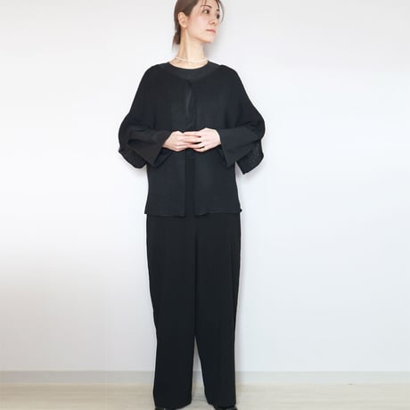 ◆ネイビーブルー、レザーブラウンはラスト一点◆Atik[アティク] ジャケット風カーディガン / 多色展開