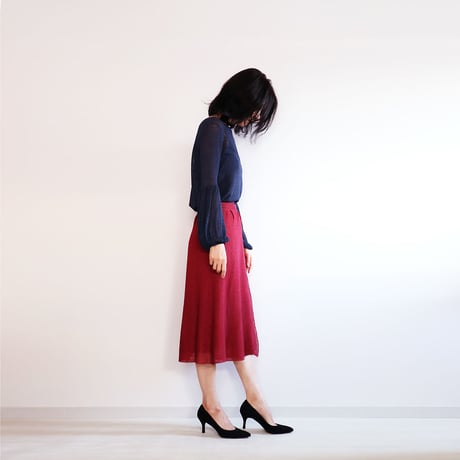 Austrinus[アウストリヌス] ラップスカート / ディープ・レッド