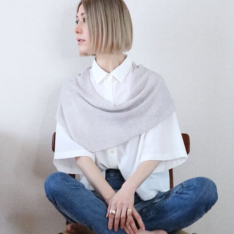 Almak[アルマク] 部分ラメ・スヌードケープ3 / 多色展開