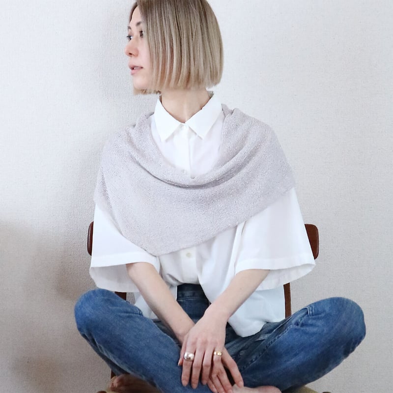 Almak[アルマク] 部分ラメ・スヌードケープ3 / 多色展開 | silkpiece