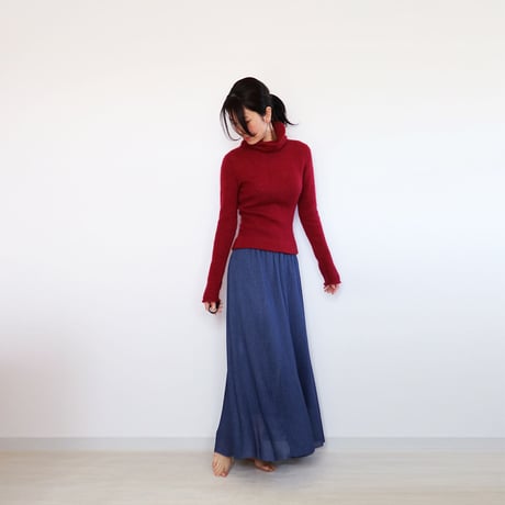 ◆ラスト1点◆Matar[マタル] シルクモヘア・トップス2 / グレー系1 / Mサイズ