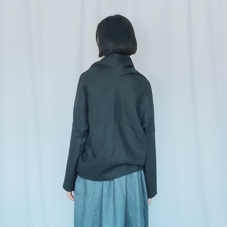 リネン羽織り　ブラック