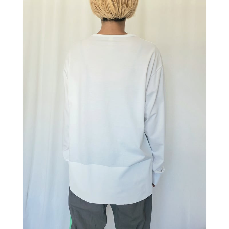 No.T003W WH+WH ロングスリーブTシャツ | Kubuni. No.T003W WH+WH ロングスリーブTシャツ | Kubuni.